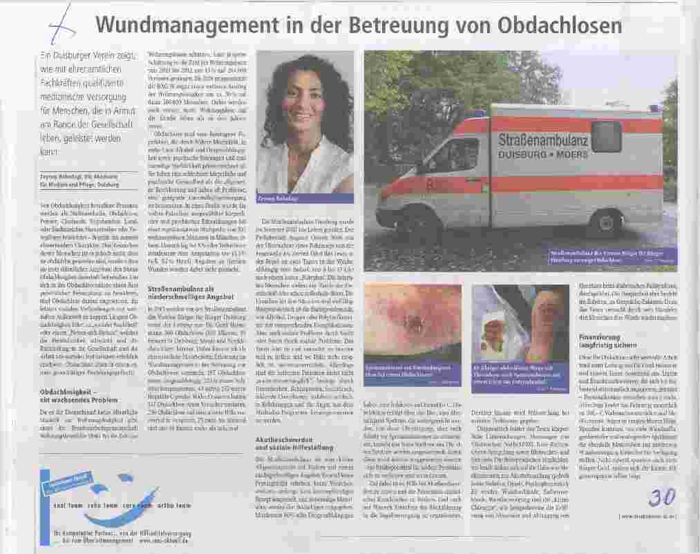 Vorschauseite 1: Wundmanagement in der Betreuung von Obdachlosen