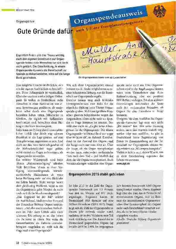 Vorschauseite 1: Gute Gründe dafür