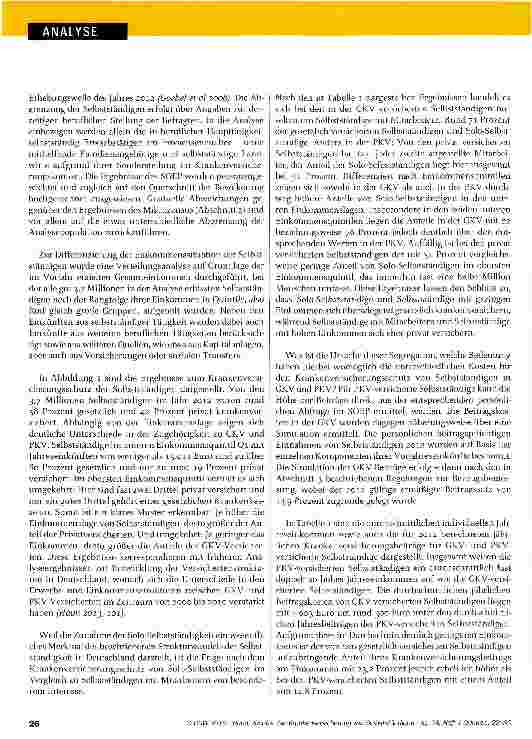 Vorschauseite 5: Die Krankenversicherung von Selbstständigen: Reformbedarf unübersehbar