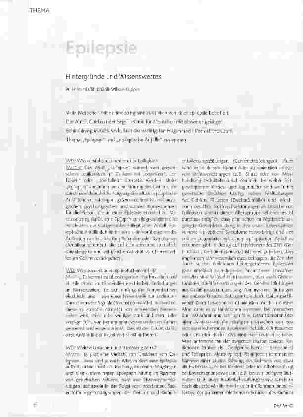 Vorschauseite 1: Epilepsie