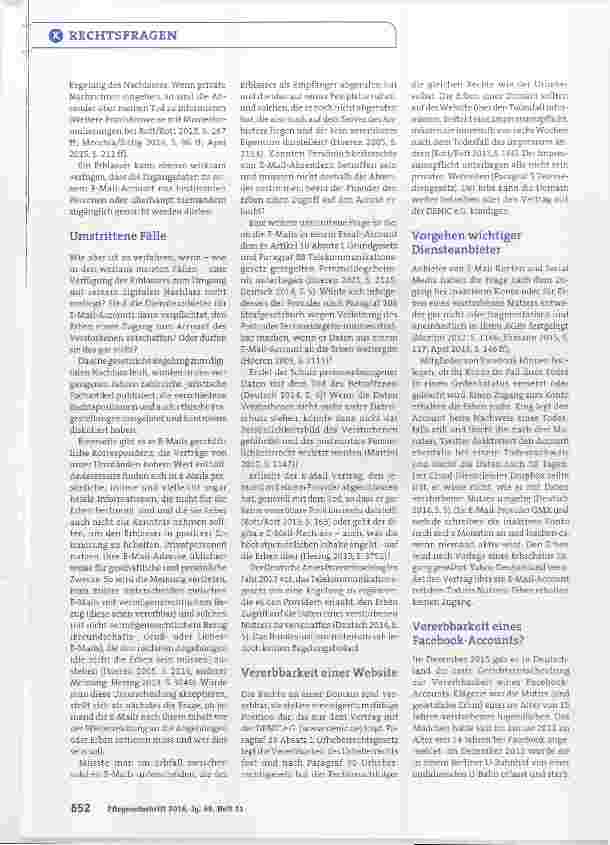 Vorschauseite 2: Der digitale Nachlass