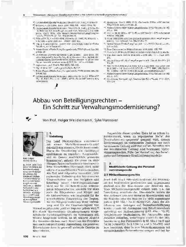 Vorschauseite 1: Abbau von Beteiligungsrechten -Ein Schritt zur Verwaltungsmodernisierung?