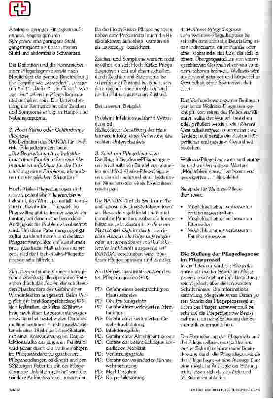 Vorschauseite 2: Die Stellung der Pflegediagnose im Pflegeprozeß