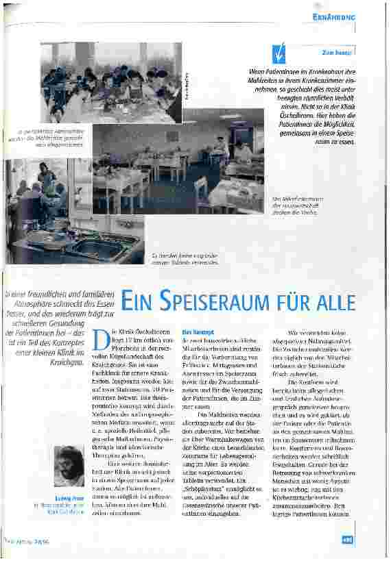 Vorschauseite 1: Ein Speiseraum für alle