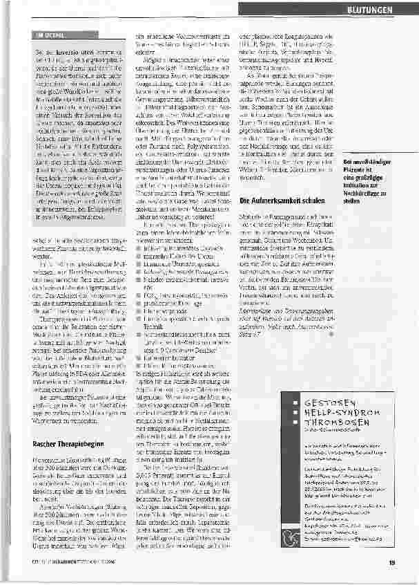 Vorschauseite 2: Wenn es nach der Geburt blutet