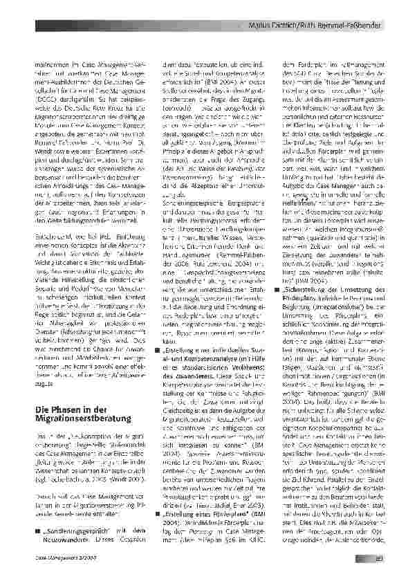 Vorschauseite 3: Case Management in der Migrationserstberatung - erste Erfahrungen mit Integrationsvereinbarung und Integrationsförderplan