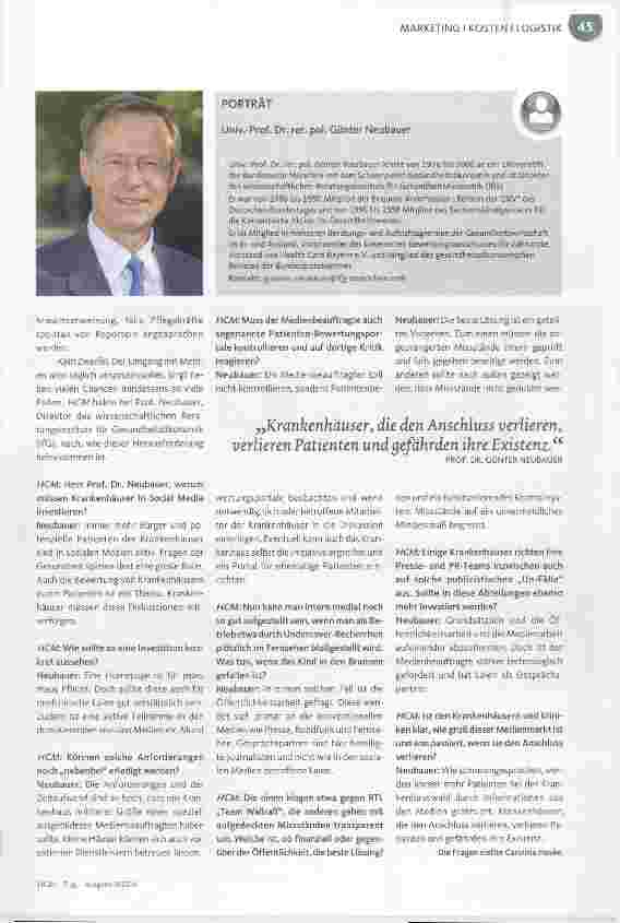 Vorschauseite 2: Jedes Krankenhaus braucht einen Medienbeauftragten