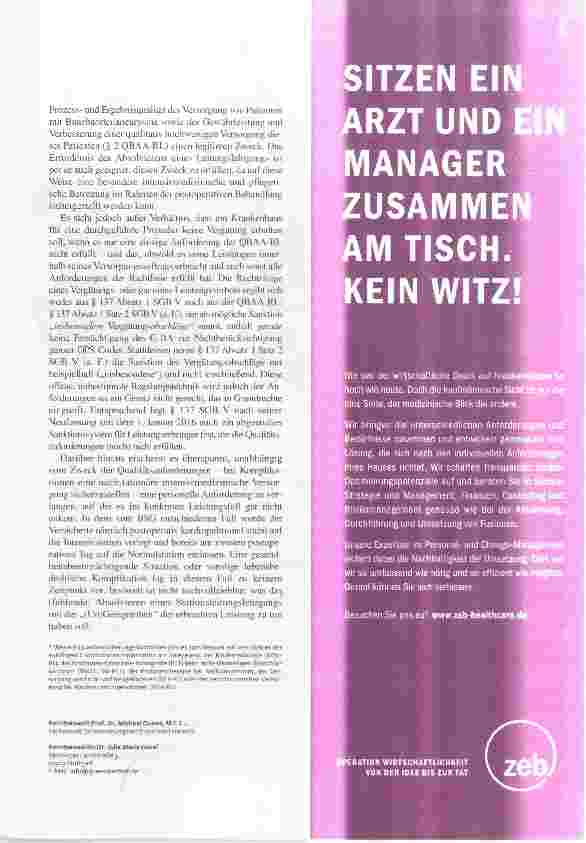 Vorschauseite 4: Qualitätssicherungs-Richtlinie des G-BA Strenge Anforderungen für leistungsgerechte Vergütung