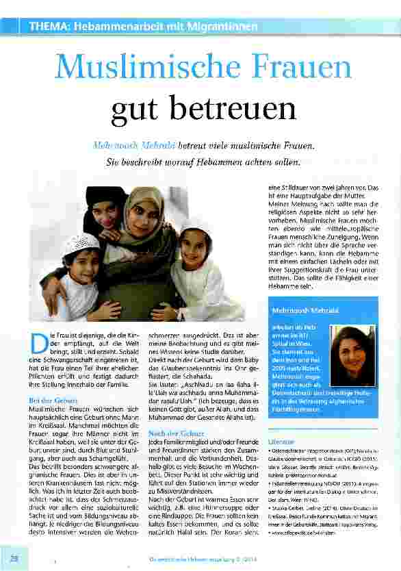 Vorschauseite 1: Muslimische Frauen gut betreuen