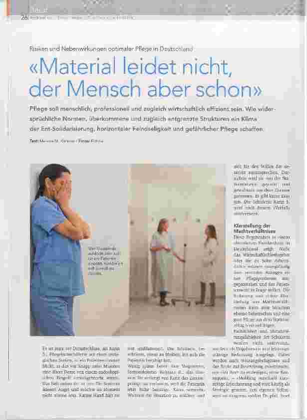 Vorschauseite 1: Material leidet nicht, der Mensch aber schon