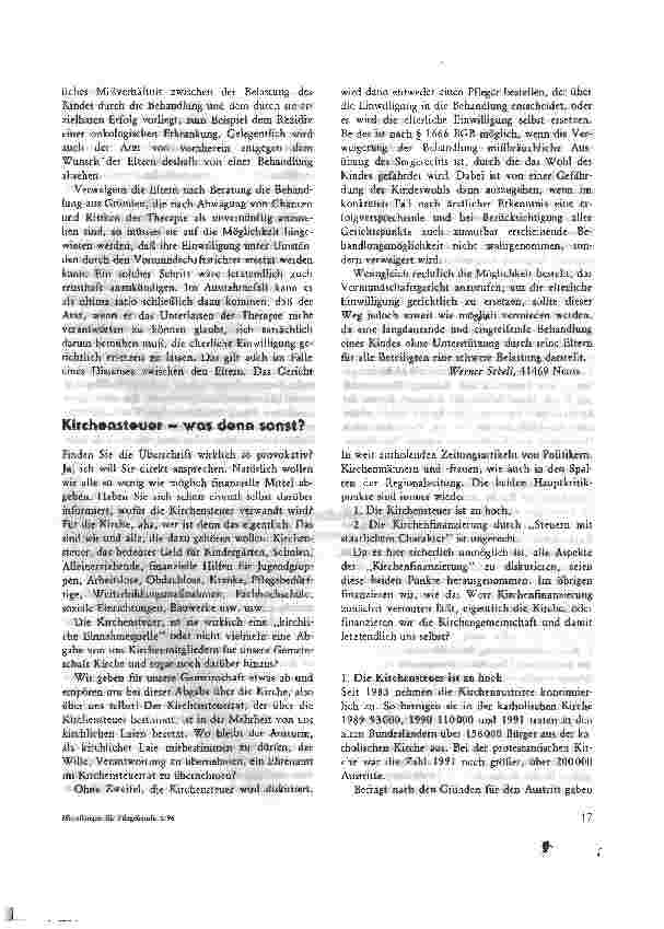 Vorschauseite 3: Rechtliche Probleme bei der Behandlung bösartiger Erkrankungen bei Kindern und Jugendlichen
