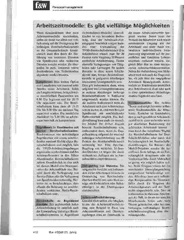 Vorschauseite 3: Bremen reformiert Personaleinsatz und Arbeitszeit der ÄrzteModellprojekt des Landes und der Gebera