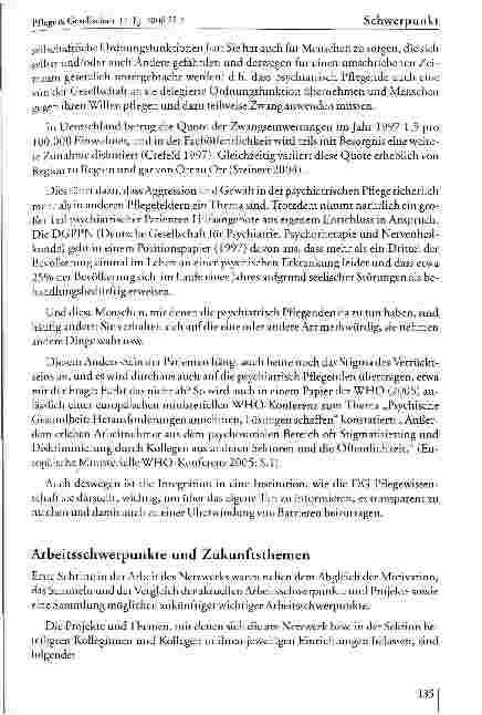 Vorschauseite 4: Felder psychiatrischer Pflegeforschung und Perspektiven für Deutschland