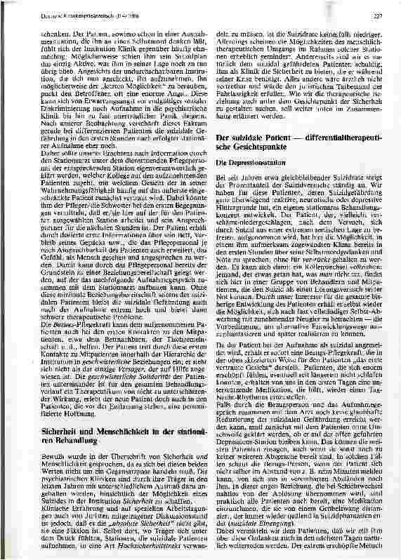 Vorschauseite 2: Der suizidale Patient