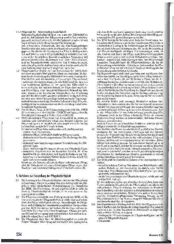 Vorschauseite 3: Richtlinien zur Pflegebedürftigkeit