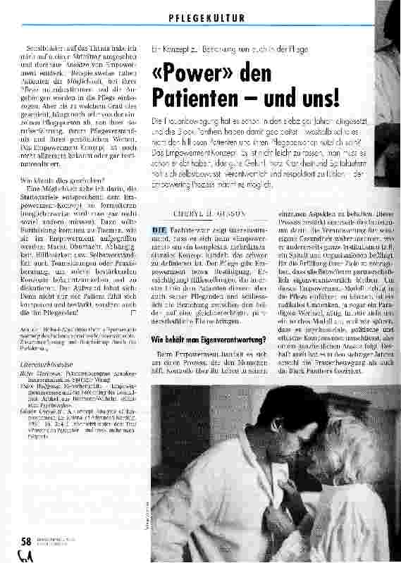 Vorschauseite 1: Power den Patienten - und uns!