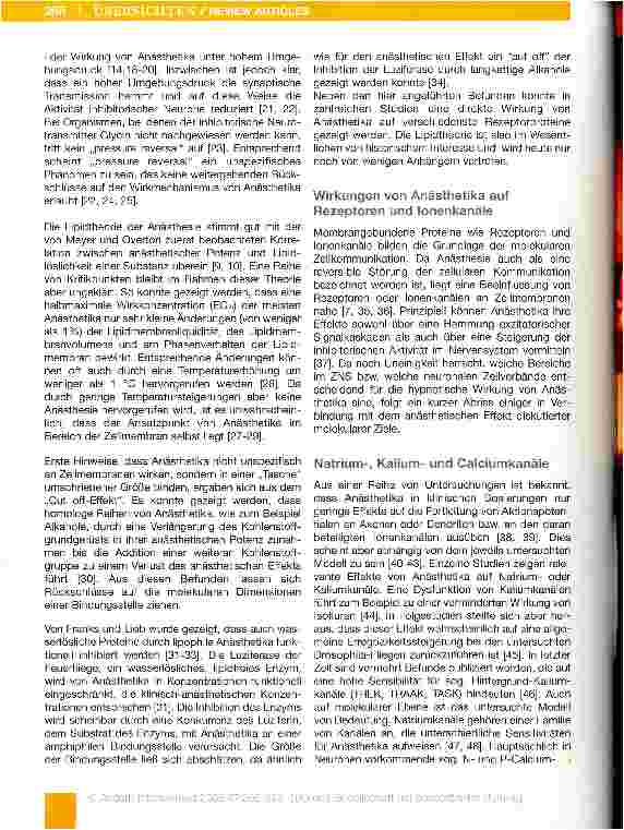 Vorschauseite 4: Wirkmechanismen von Anästhetika