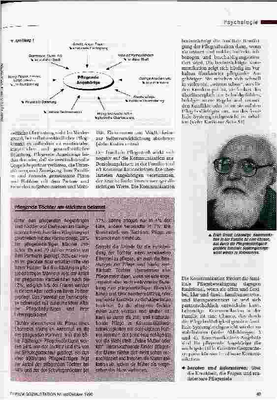 Vorschauseite 2: Der Kraftakt, nicht stumm zu werden Familiärer Pflegestreß beeinträchtigt die Kommunikation