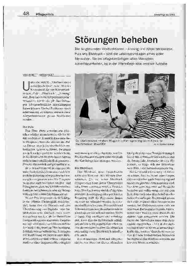 Vorschauseite 1: Störungen beheben