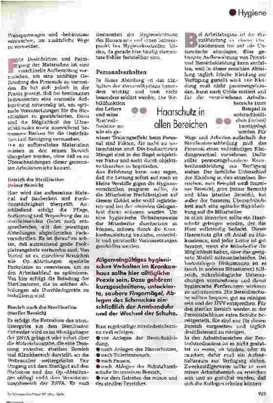 Vorschauseite 3: Der Hygieneplan in Zentralsterilisationen