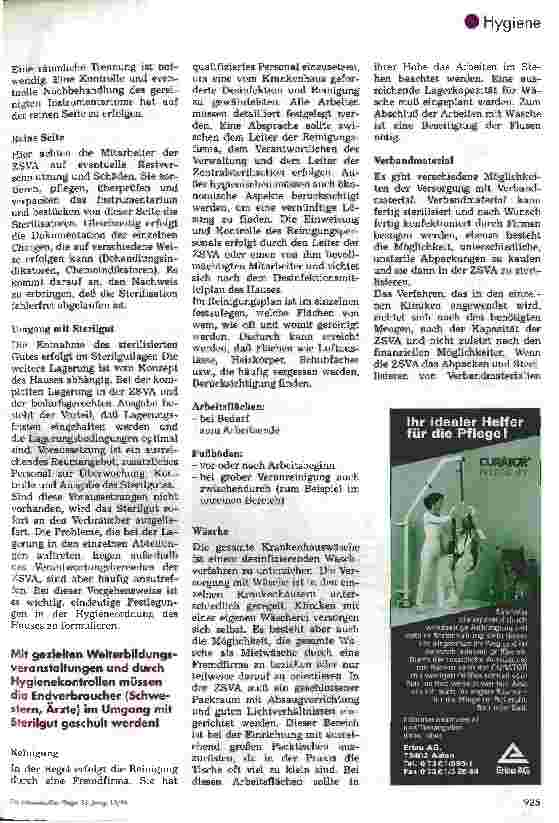 Vorschauseite 5: Der Hygieneplan in Zentralsterilisationen