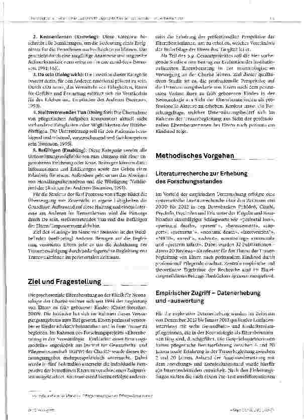 Vorschauseite 3: Unterstützungsbedarf von Eltern in der Trauerbegleitung nach dem Tod ihres frühgeborenen Kindes