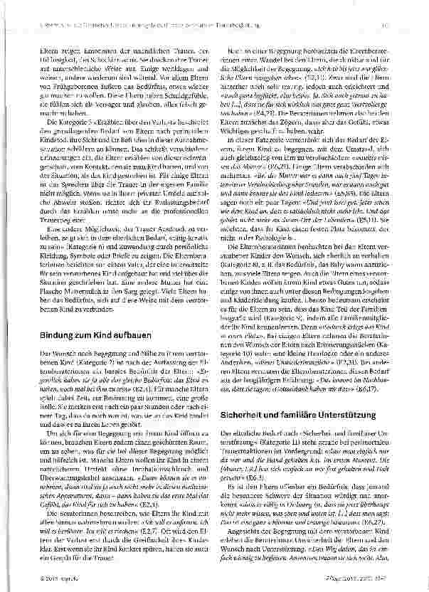Vorschauseite 5: Unterstützungsbedarf von Eltern in der Trauerbegleitung nach dem Tod ihres frühgeborenen Kindes