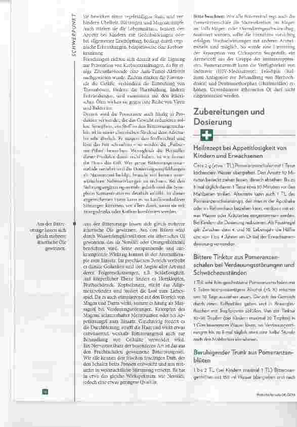 Vorschauseite 3: Pomeranze Citrus aurantium Bittere Früchte machen Appetit