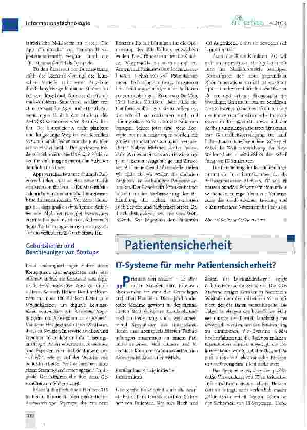Vorschauseite 2: Chancen jetzt nutzen?