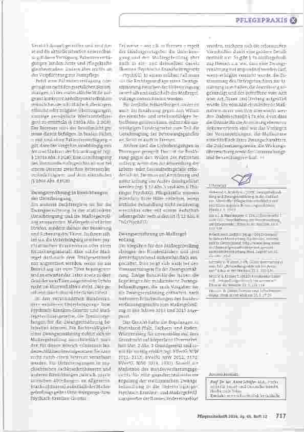 Vorschauseite 4: Ethische und rechtliche Aspekte der Zwangsernährung