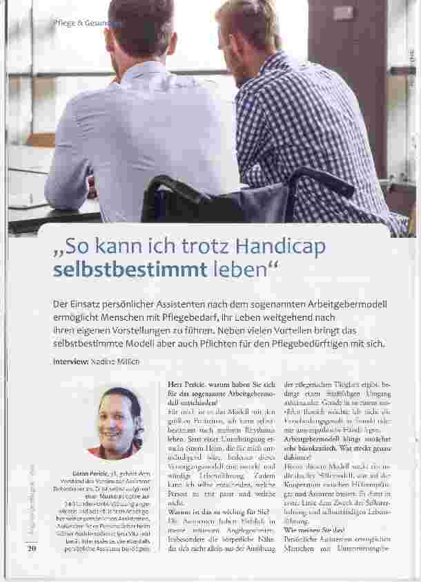 Vorschauseite 1: So kann ich trotz Handicap selbstbestimmt leben