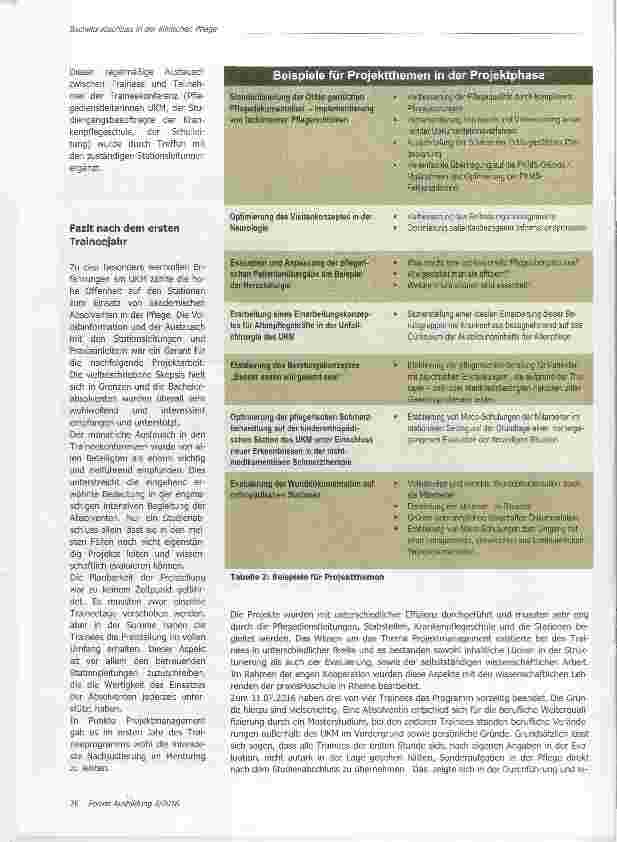 Vorschauseite 3: Bachelorabschluss in der klinischen Pflege