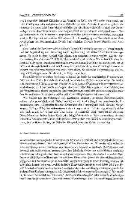 Vorschauseite 3: Locked-in - freigegeben für den TodWenn nur Denken und Fühlen bleiben -Neuroethik des Eingeschlossenseins