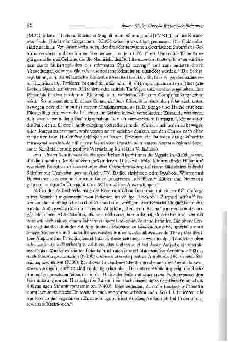 Vorschauseite 6: Locked-in - freigegeben für den TodWenn nur Denken und Fühlen bleiben -Neuroethik des Eingeschlossenseins