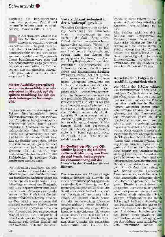 Vorschauseite 6: Ausbildungszufriedenheit in der Krankenpflege