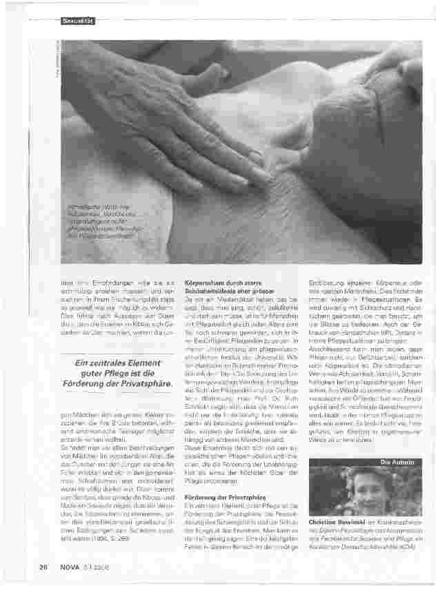 Vorschauseite 3: Die Scham in der Pflege bleibt