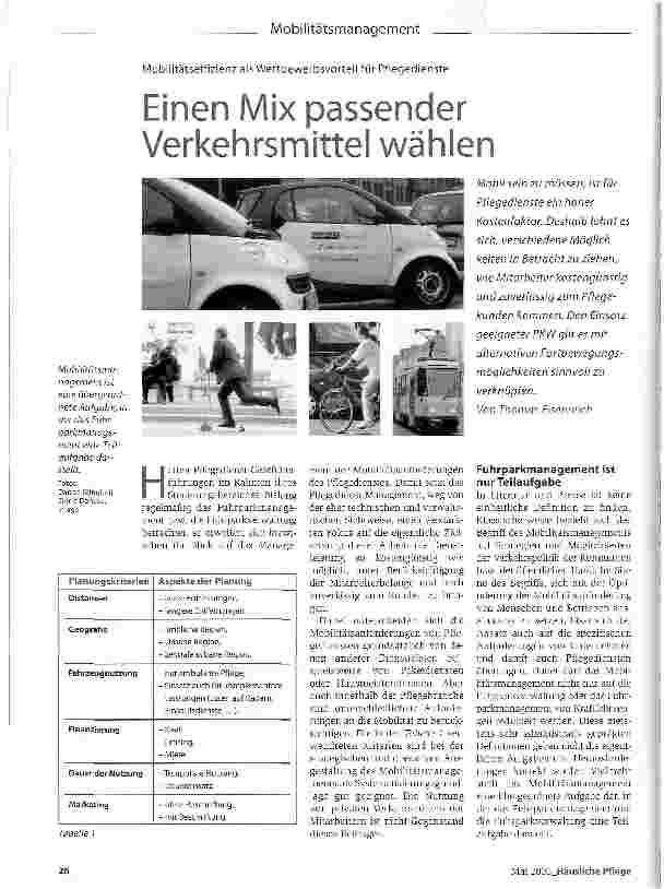 Vorschauseite 1: Einen Mix passender Verkehrsmittel wählen