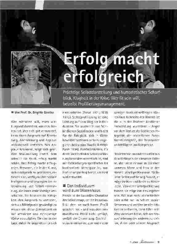 Vorschauseite 1: Erfolg macht erfolgreich