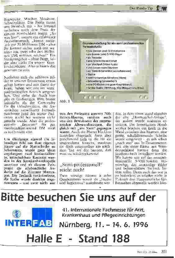 Vorschauseite 2: Privates Krankenhausfernsehen Erfahrungen mit einem hauseigenen Fernsehsender