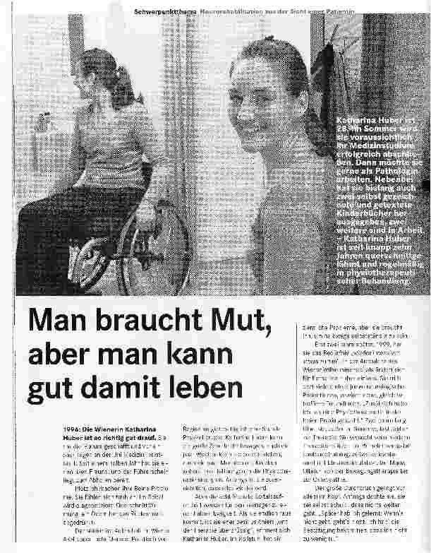 Vorschauseite 1: Man braucht Mut, aber man kann gut damit leben