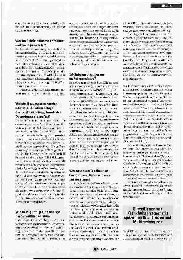 Vorschauseite 3: Surveillance nach § 23 des IfSG: Wie soll der Amtsarzt die Umsetzung kontrollieren?