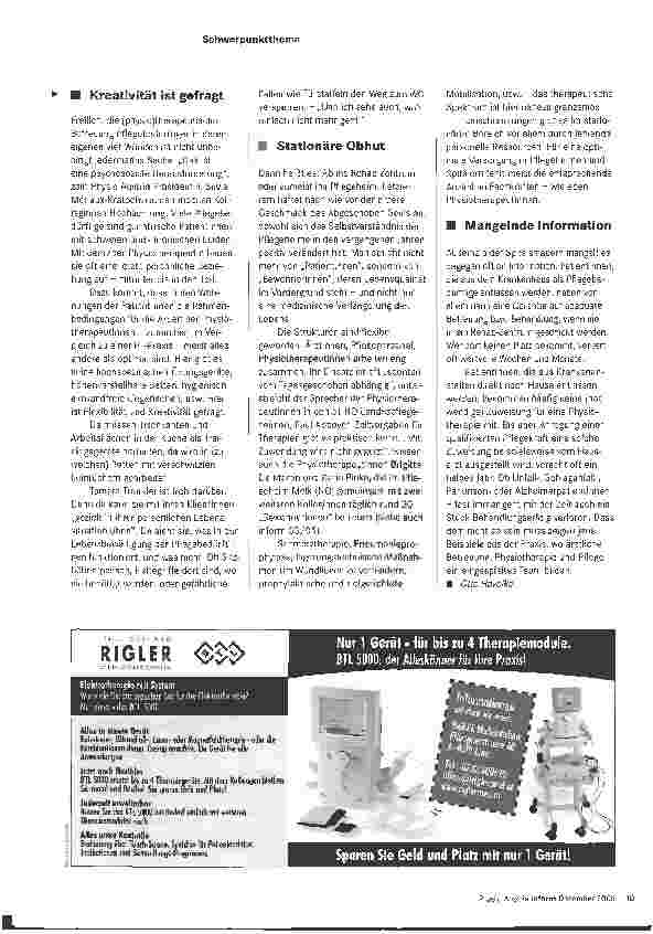 Vorschauseite 2: Gute Zusammenarbeit nützt den Patientinnen