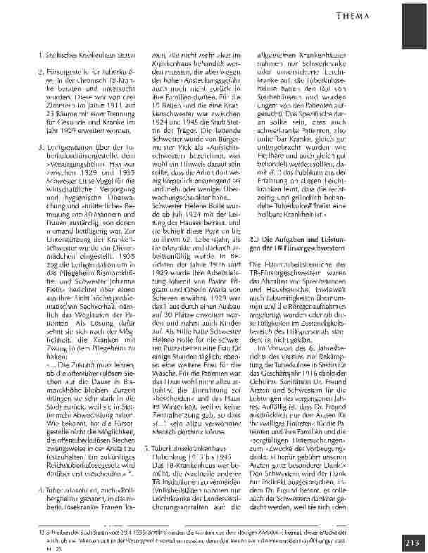 Vorschauseite 6: Arbeit und Probleme von Diakonieschwestern in derTB-Fürsorgearbeit in Stettin 1912 bis 1945 (Teil 1)