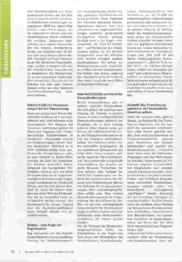 Vorschauseite 2: Neuund Umbau von Krankenhäusern