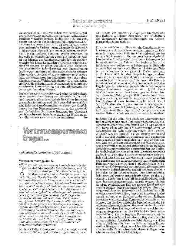 Vorschauseite 5: Das »Budget für Arbeit« wesentlicher Baustein für die Weiterentwicklung der Teilhabe am Arbeitsleben für Menschen mit einer Behinderung