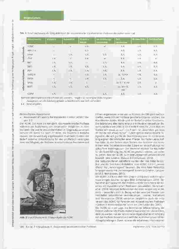 Vorschauseite 5: Assessments bei myoelektrischen Prothesen der oberen Extremität ein modifizierter Scoping Review