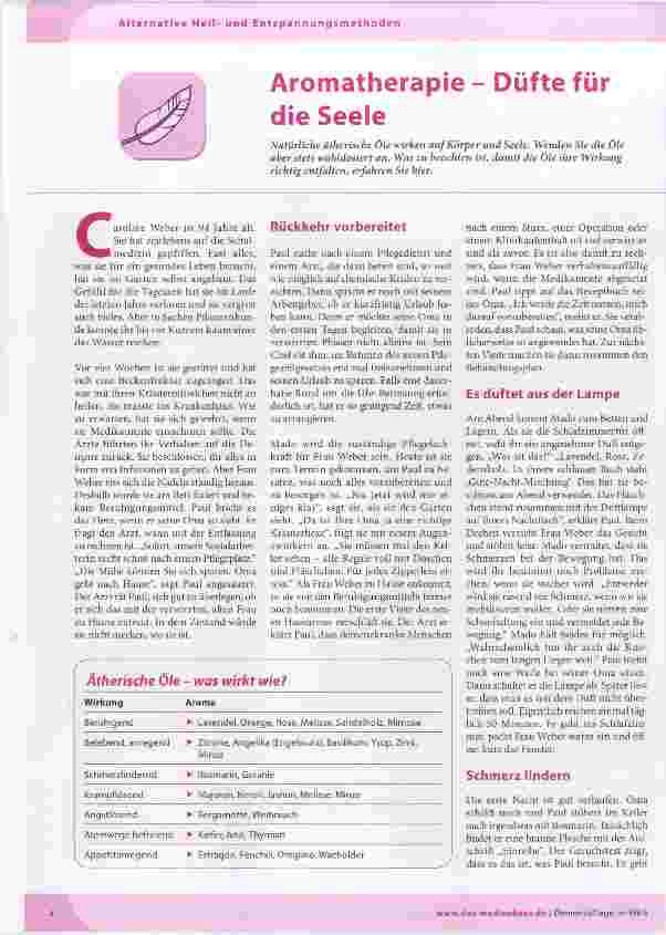 Vorschauseite 1: Aromatherapie - Düfte für die Seele