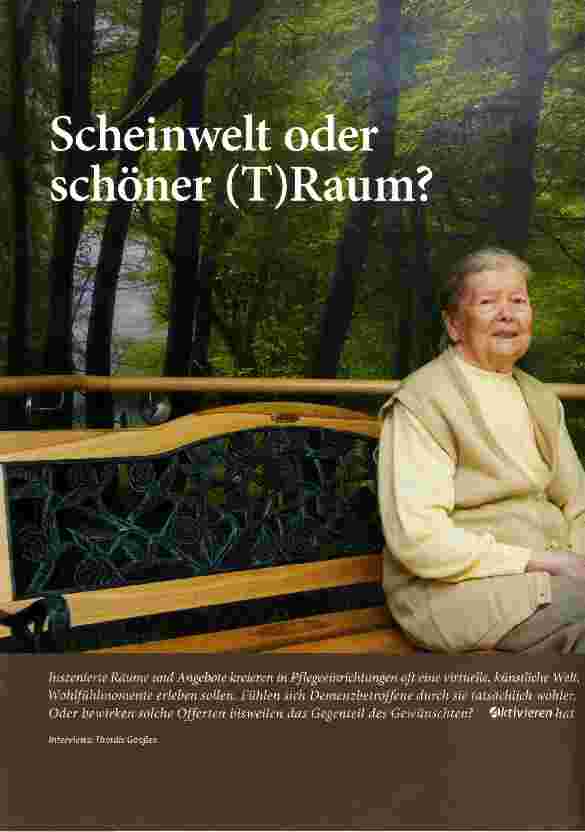 Vorschauseite 1: Scheinwelt oder schöner (T)Raum?