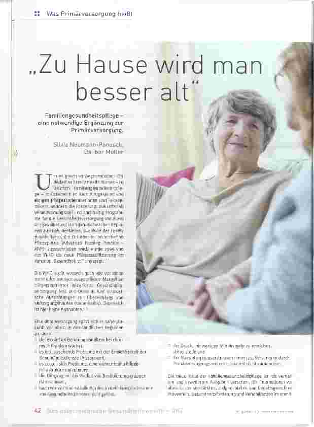 Vorschauseite 1: Zu Hause wird man besser alt