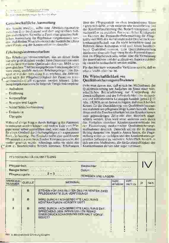 Vorschauseite 4: Qualitätssicherung in der Krankenpflege